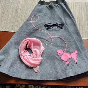 Felt Poodle Skirt - adult sized